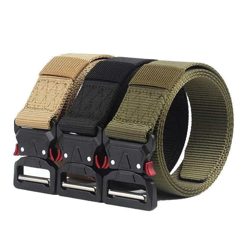 LQbelt Tactical Belt Polyester Material Weaving Fabric Belts Outdoor Men's Canvas Belt Wholesale Factory