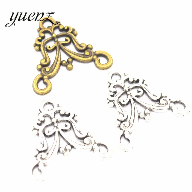 YuenZ Antique Silver Color Necklace Findings Metal Charm Pendants Jewelry Making DIY Charms Handmade G103