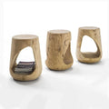 Customized  Creative Wooden Round Bench American Stool  Stump   Wooden Stools Wood bar Stump