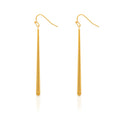 Chris April in Stock 316L Stainless Steel PVD Gold Plated Minimalist Stick Drop Earring