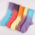 XIANGHUI XIANGHUI Men's Fashion Comfort Tie-dye Cotton Tube Cycling Socks Sports Custom Socks for Men and Women