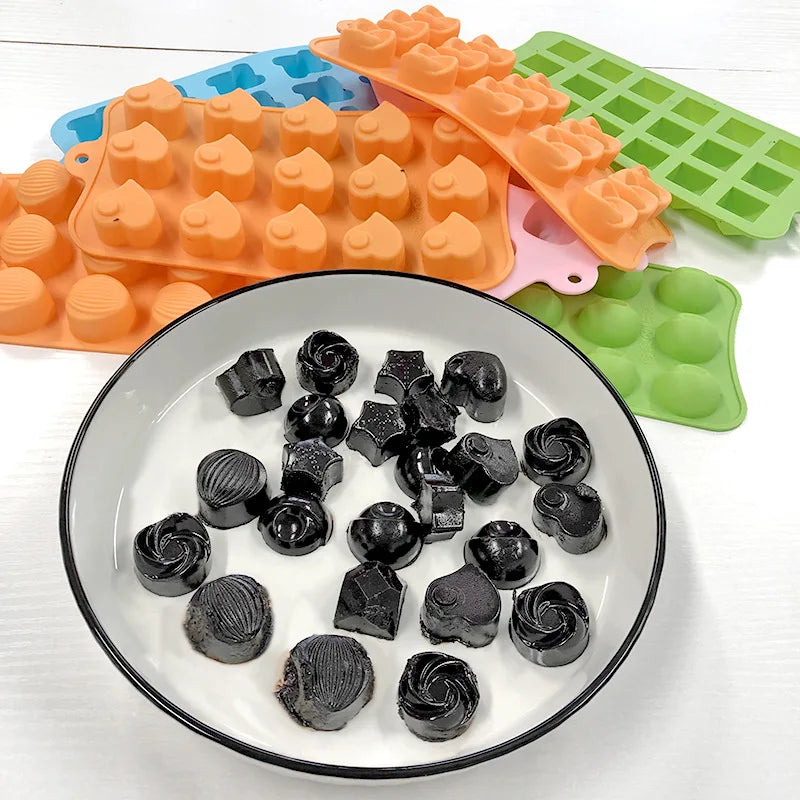 DIY 15 Silicone Chocolate Mold Baking Biscuit Jelly Model Candy Mold