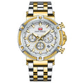 MINI FOCUS 0470 Men's Watch Luxury Business Quartz Watch for Men with Chronograph Luminous Hands Date Male Waterproof Wristwatch