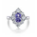 Solid 925 Sterling Silver Rhodium Plated Classic Wedding Ring with Cubic Zirconia Eternity Band for Women