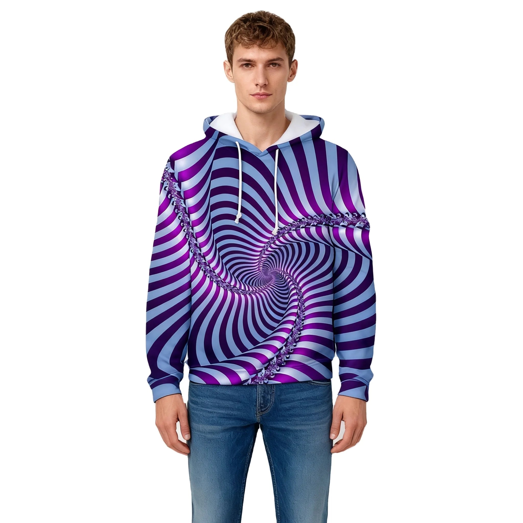 Fitspi 3D Tie Dye Hoodie Unisex Space Jacket Oversize Harajuku Pullover Hoody Sweatshirt
