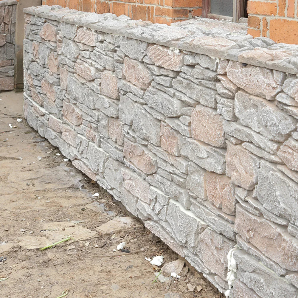 Lightweight Fortress PU 3D Wall Panel Board Stone Wall Panel in Polyurethane 3D Wall Panel Board