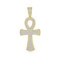 Fine Jewelry Christmas 925 Sterling Silver GRA Moissanite Stone Pendant Women Gold Plated Necklace