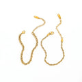 Fenny 18K PVD Gold Plated Simple Basic Twisted Chain Bracelet Trend for Women Stainless Steel Jewelry Wholesale