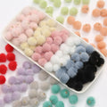 15MM Cute Round Faux Mink Fur Ball Pendant for DIY Earrings Bag or Cloth Accessory