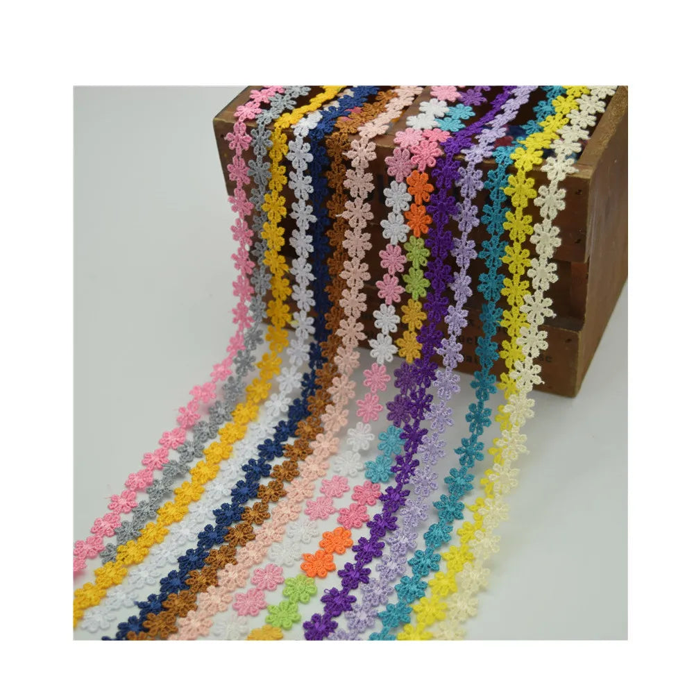 Colorful Daisy Flower Lace Trims  Craft Sewing Venice for Clothes