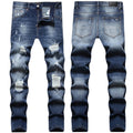 AeeDenim New Arrival Hotsale Custom Logo Men's Men's Denim Jeans Small Feet Long Pants Washing Elastic Denim Jeans