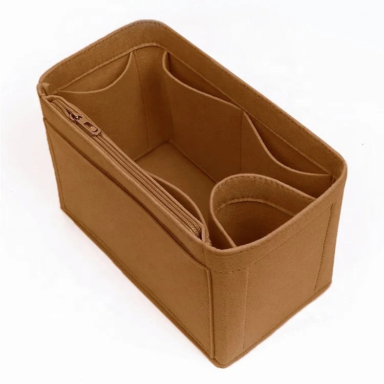 Fashionable Open Felt Laptop Organizer Insert Handbag and Gift Bag Storage with Pocket Stylish Storage Solution