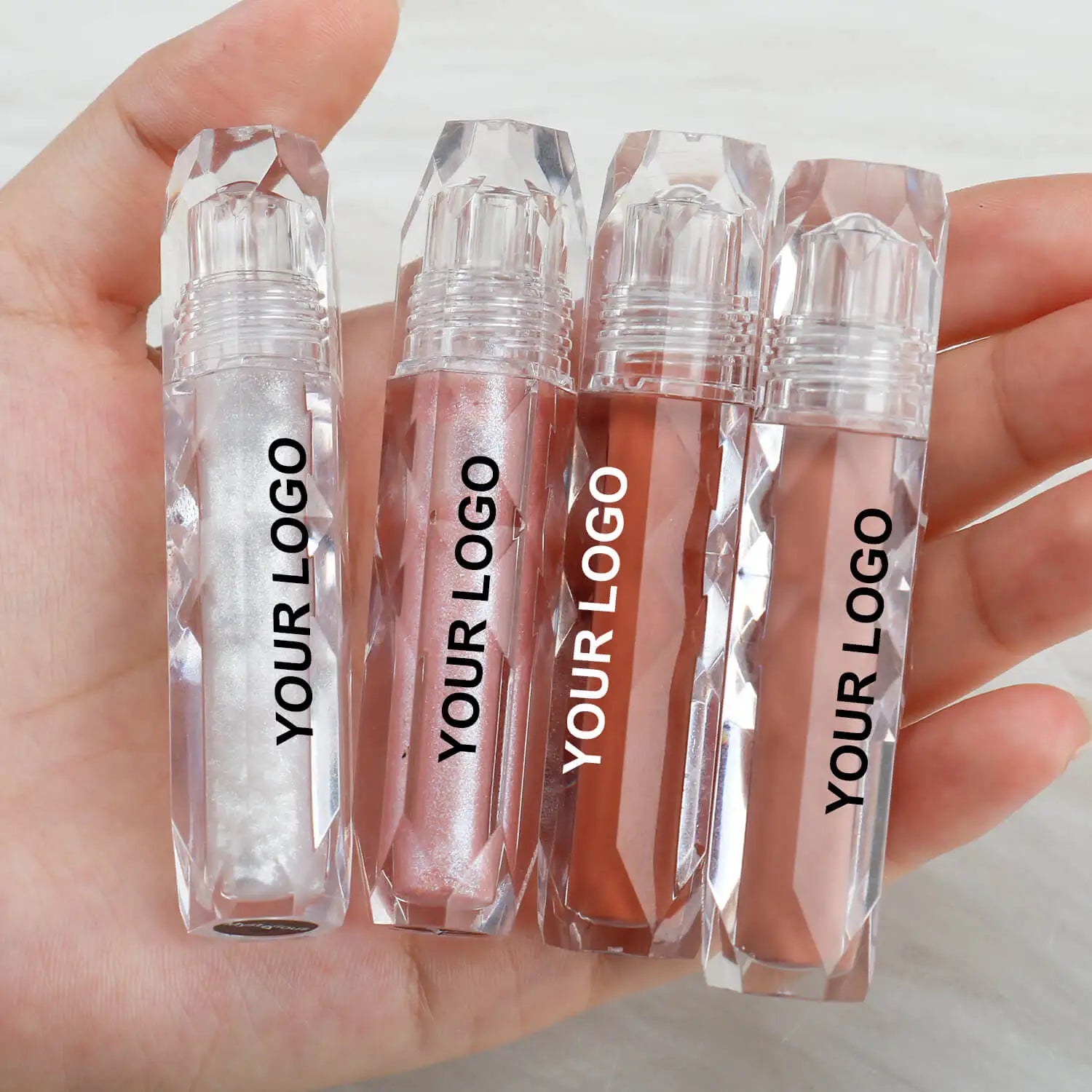 Clear Lipgloss Private Label  Waterproof Lip Gloss Empty Tubes Vegan Transparent Lipgloss Containers