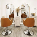 Professional Barber Chairs Barbers Chair for Men Shop Brown Hair Salon Chair for Hair Stylist