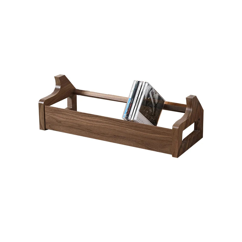 Solid Wood CD Rack & Record Storage Rack Desktop Disc Storage Seat Cassette for Home & Hotel for Living Room Furniture
