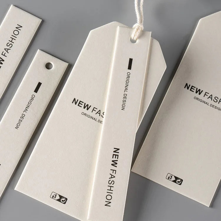 Durable Wholesale Price Garment Hang Tags Custom Printed Logo Colorful Paper Price Tags for Clothes