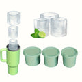 Reusable Food Grade BPA Free Silicone Ice Cube Mold Tray Household Ice Maker with Lid for 20 30 40 OZ Tumbler Mug
