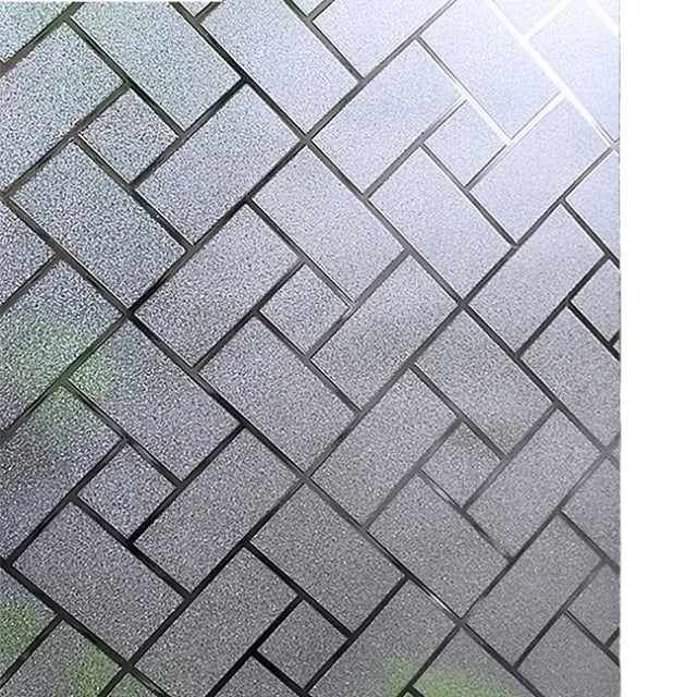 Anolly High Quality Hot Selling Self Adhesive PVC Glass Film Roll 3D Glitter Privacy Protected Decoration