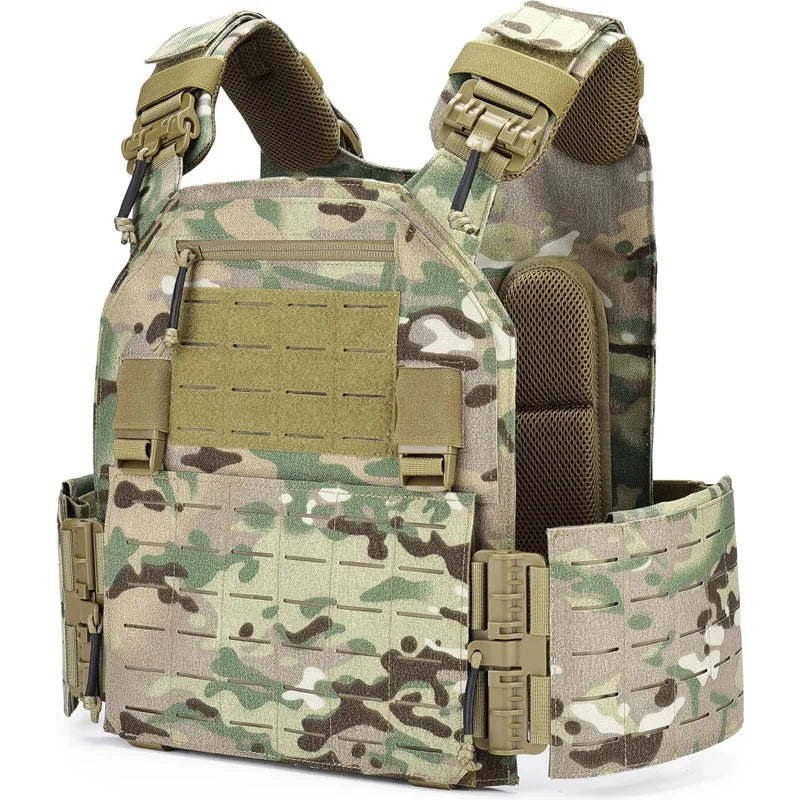 1000D Laser Cut Molle Quick Release Durable Combat Protective Security Tactical Vest