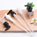 Luxury White/Black Plastic Pump for Shampoo Conditioner Shower Gel and Lotion Bottles for Outdoor and Kitchen Use