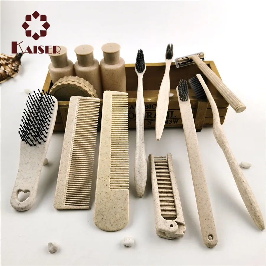 Customized Luxury 5 Star Hotel Bathroom Amenities Eco Friendly Hotel Disposable Amenities Set
