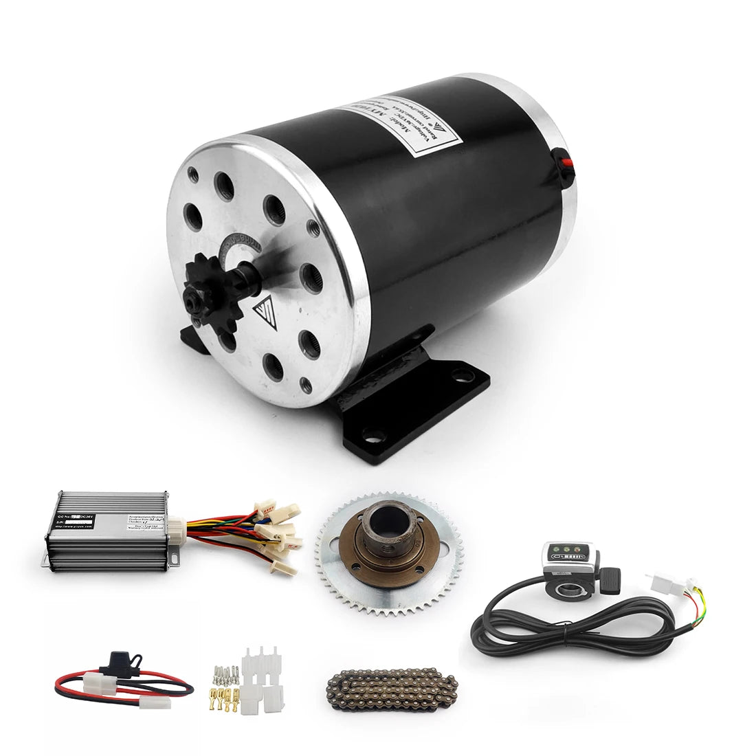 Cheap Diy 48V 1000W Electric Scooter Go Kart Brushed DC Motor 80cc Motorised Bike Kit