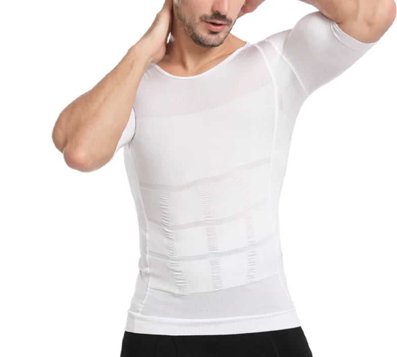 Hot Sale Men Body Toning T-Shirt Slimming Body Shaper Corrective Posture Belly Control Compression Man Modeling Underwear Corset