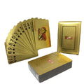 24K Gold Foil Luxury Waterproof Paper Playing Cards Durable Poker Deck Gift
