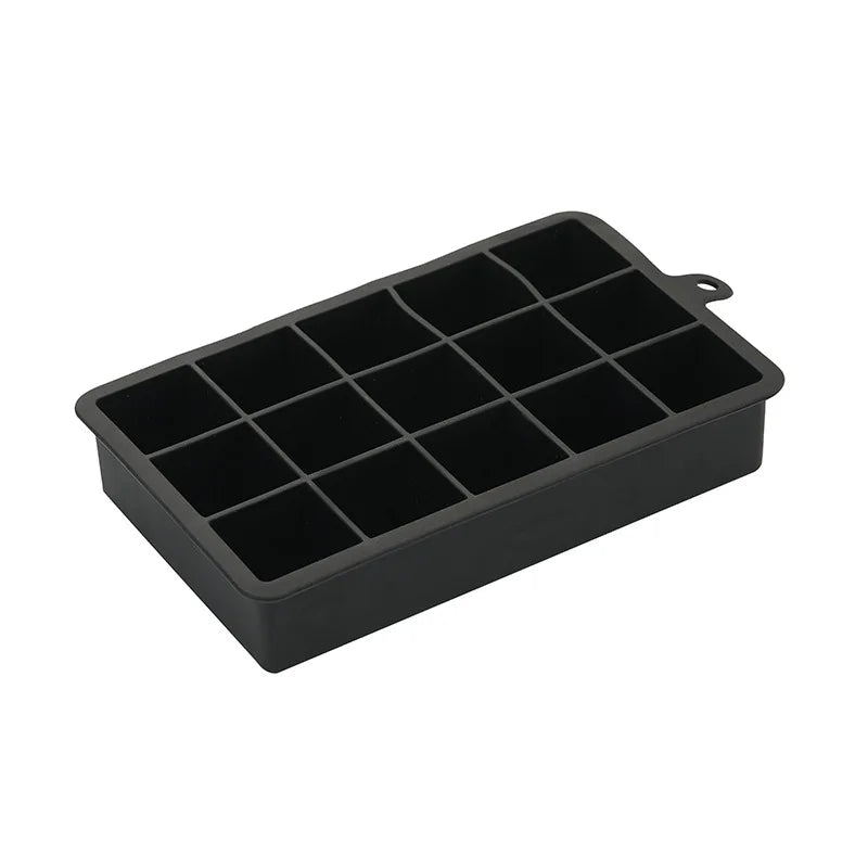 Wholesale 15-Grid Silicone Ice Cube Tray Reusable Ice Cream Maker Tool