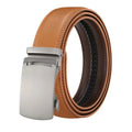 LQbelt Men's Automatic Buckle Belt Ratchet Genuine Leather Belts for Male Custom Logo Waistband Wholesale Factory