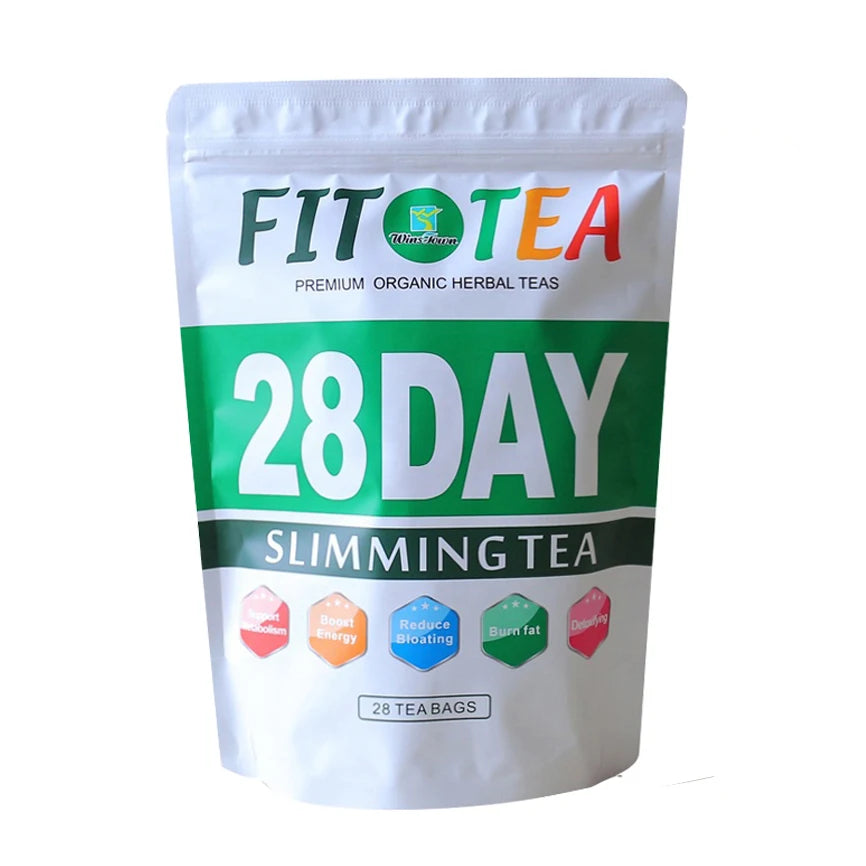 28 Days Detox Fit Weight Control Green Tea Natural Organic Herbal Healthy Vegan Low-Carb Sugar-Free Dietary Cleanse Tea