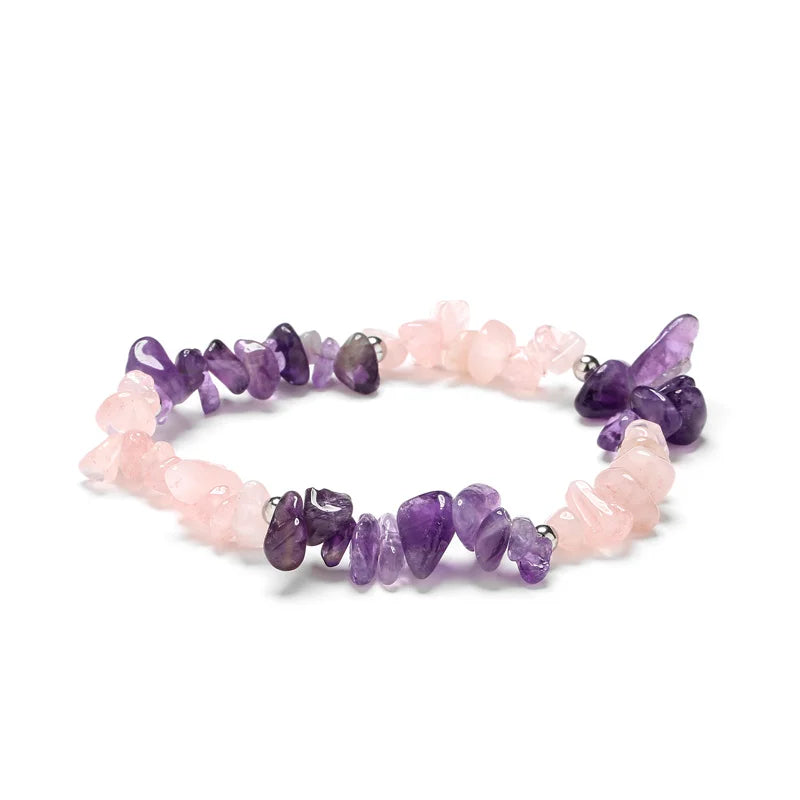 Crushed Stone Bracelet Elastic Women Girls Jewelry Accessories Wristband Colorful Crystal Bracelets