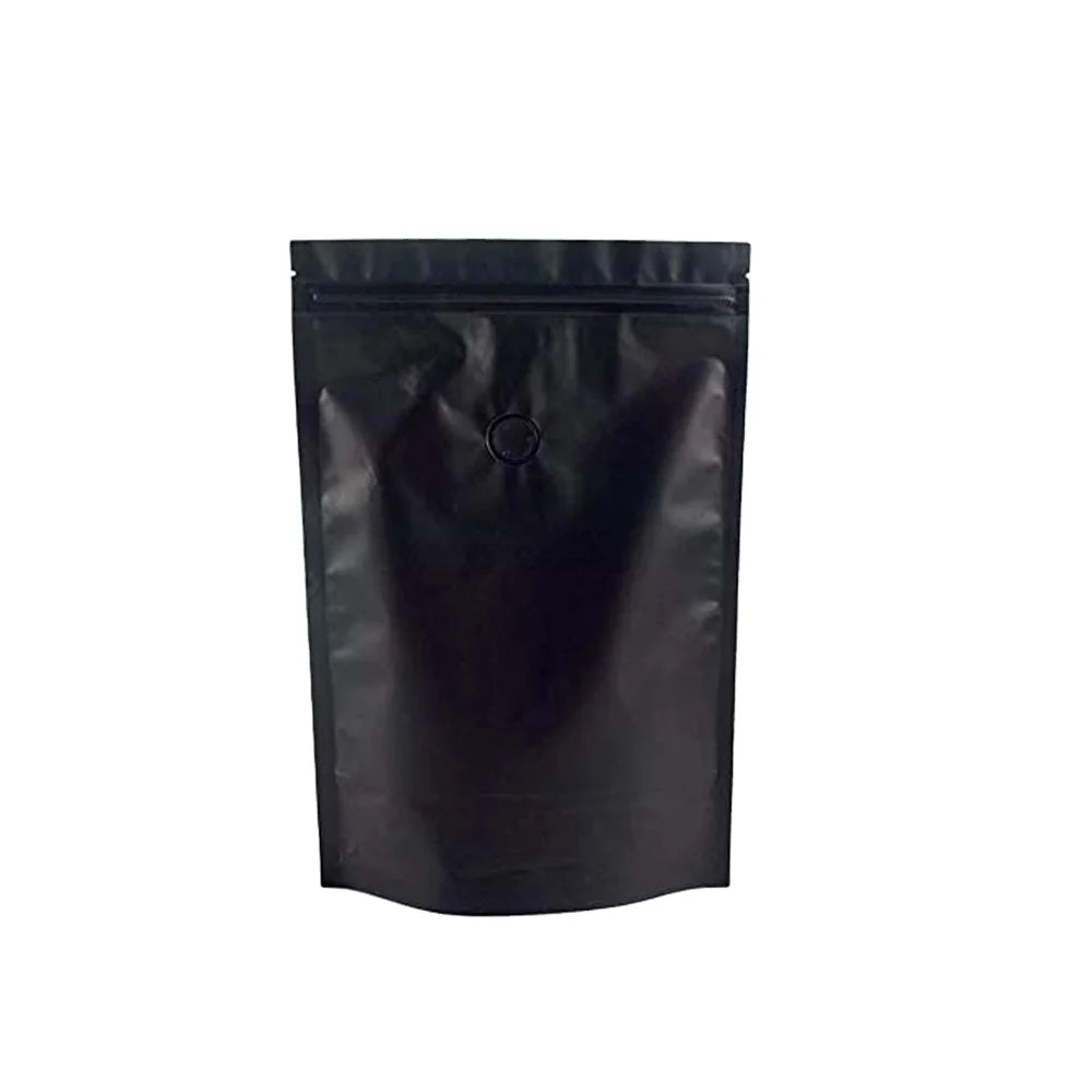 Eco-Friendly Coffee Bean Bags with Aluminum Foil Lining Degassing Valve Stand-Up Pouch for Specialty Coffee Roasters 500g