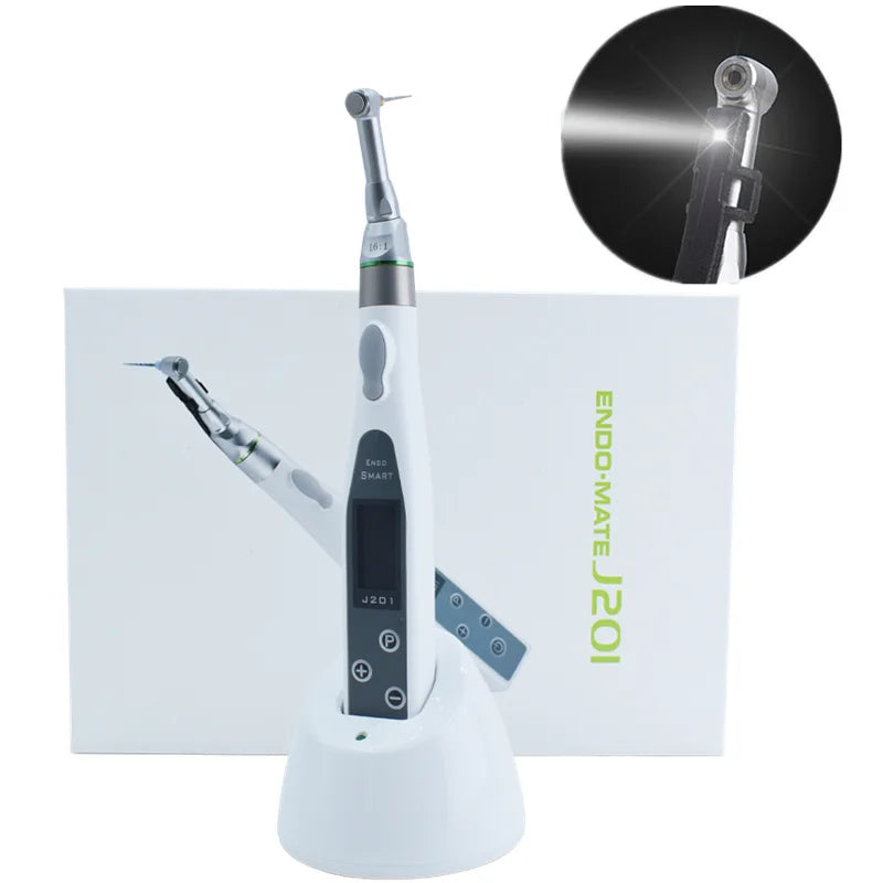 Dental Wireless Endo Motor Smart with LED Lamp 16:1 Standard Contra Angle Endodontic Instrument