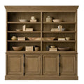 Luxury Home Furniture Display Cabinet Antique Solid Wood Natural Wood Cabinet