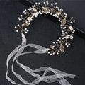 ML350 Fashion Handmade Crystal Hairband Bridal Leaves Headband Handmade Hair Accessories