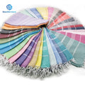 Classical Series Turkish Bath Towel for SPA Beach Pool Gym Made of Soft Cotton