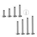 Wholesale ASTM F136 Titanium 16G 18G 20G Labret Push in Post Lip Piercing Ring Earring Base Lip Body Jewelry Bar Accessories