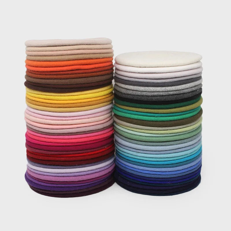 Wholesale Custom French Wool Soft Warm Multi Colors Plain Beret Hat