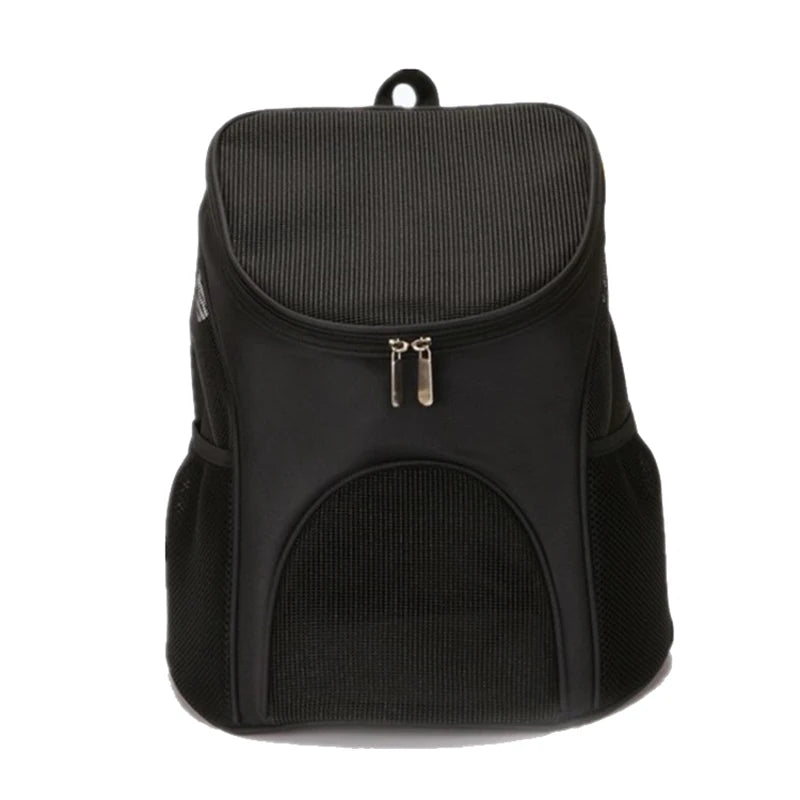 Outdoor Travel Pet Cat Carrier Backpack Breathable Eco-Friendly Leather Nylon Leisure Style Zipper Closure