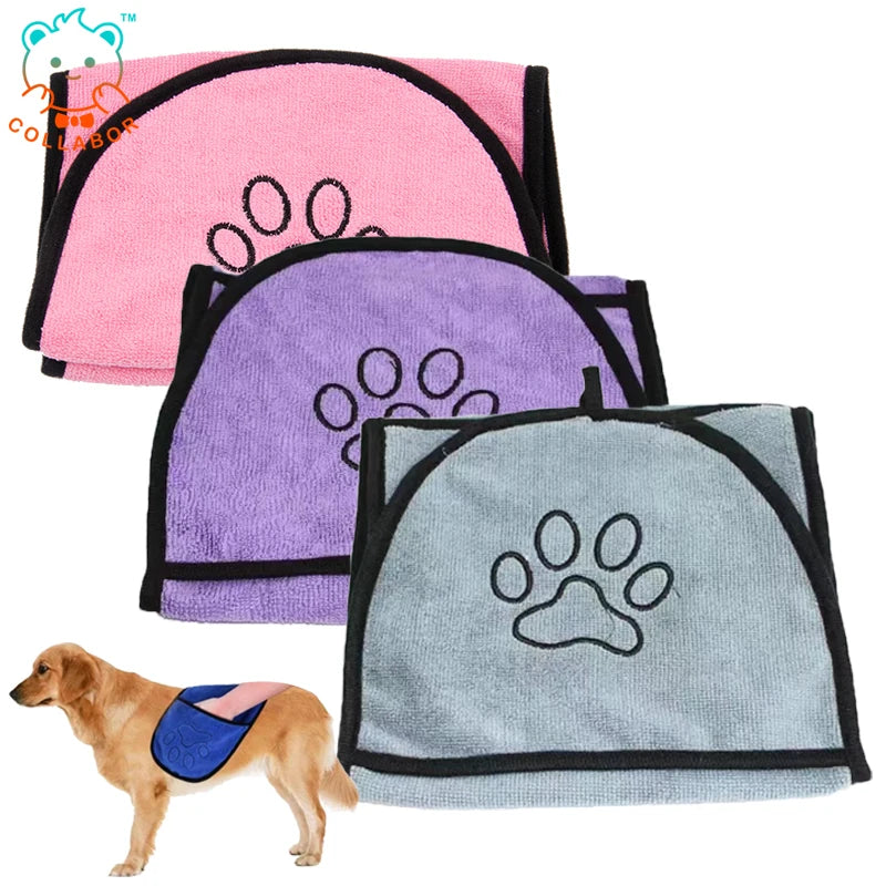 COLLABOR Yorkshire Embroidered Pet Towel for Factory Customize Super Absorbent Pet Dog Towel Microfiber Bath Towels for Dog