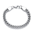 Fashion Burst Personality Twist Stainless Steel Bracelet Simple Titanium Steel Bracelet Male