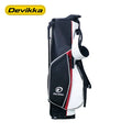 Konday  Custom Bisc 7 Inch  Golf Sunday Bag Leather Golf Stand Bag With Separate Water Storage Bag