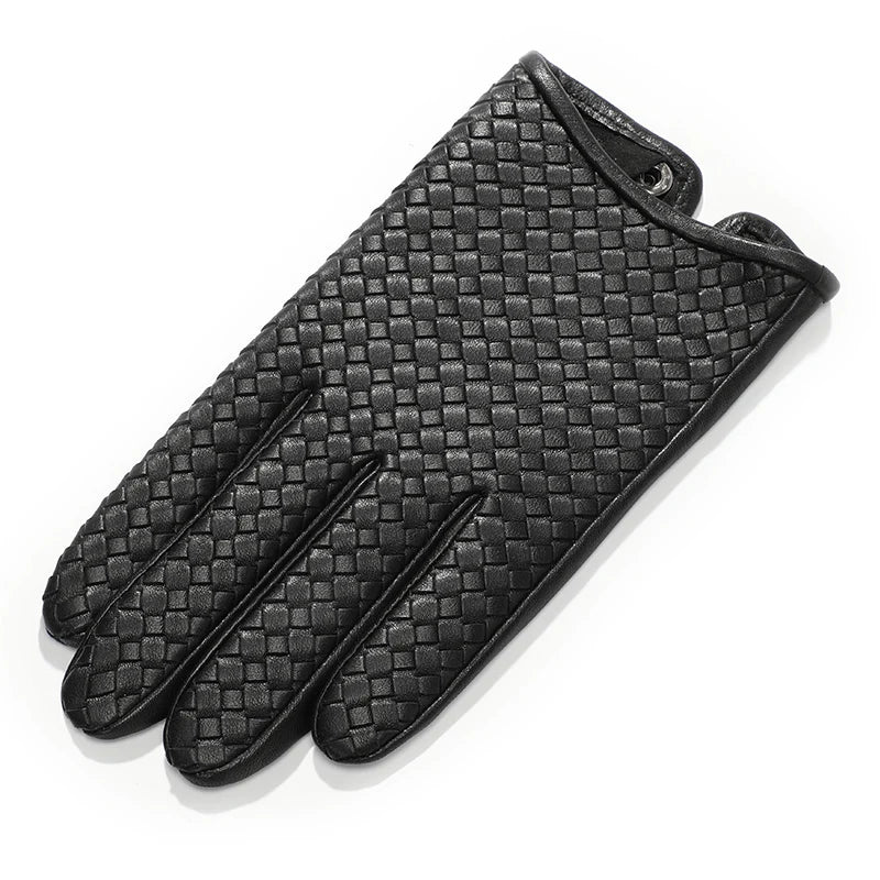 Exalted Full Palm Touch Screen Men Hand Made Sheepskin Leather Gloves