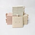 CSMD China Supplier Wholesale Quality Earrings Microfiber Beige Jewelry Display Cards for Earring Studs Bracelet Necklace Chains