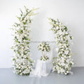 New Customization Wedding Props Arch Gate Horn Outdoor Lawn Wedding Flower Rack Curved Arch Stage Background Flower Arch