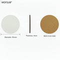MDFSUB Modern High Quality Eco-Friendly &EN71&CARB Certified Sublimation MDF Coaster Round Shape 95x95mm
