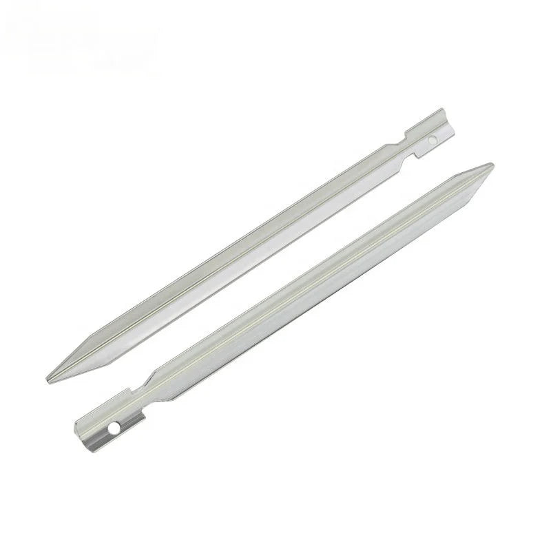 JW-026 Professional Custom Aluminum Stake Camping Hard Ground Tent Peg
