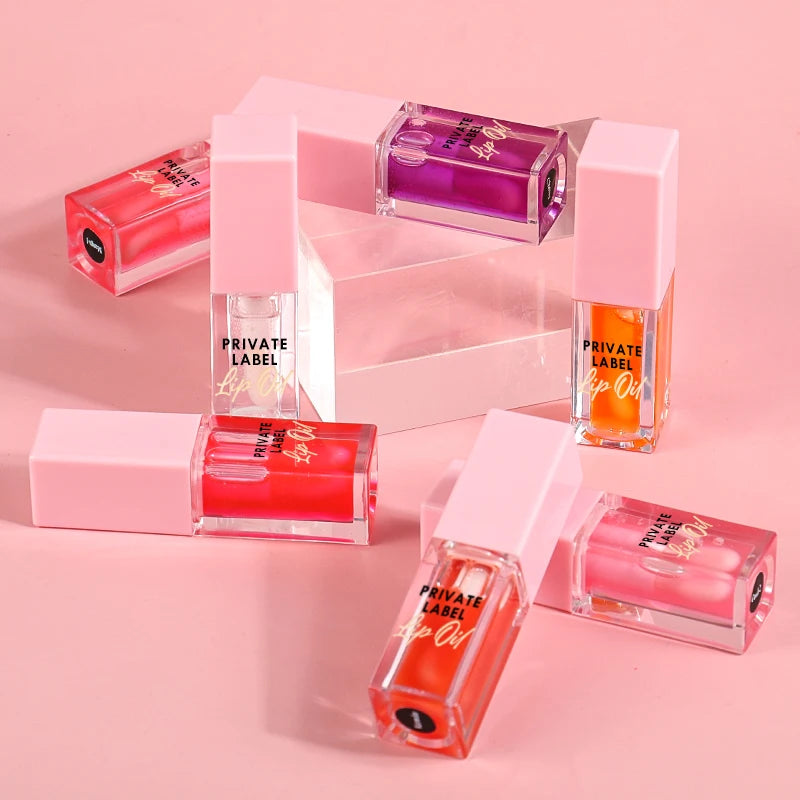 Hot Sale Bulk Vegan Lip Oil Vendor Moisturizing Lips Custom Tinted Fruit Lip Oil