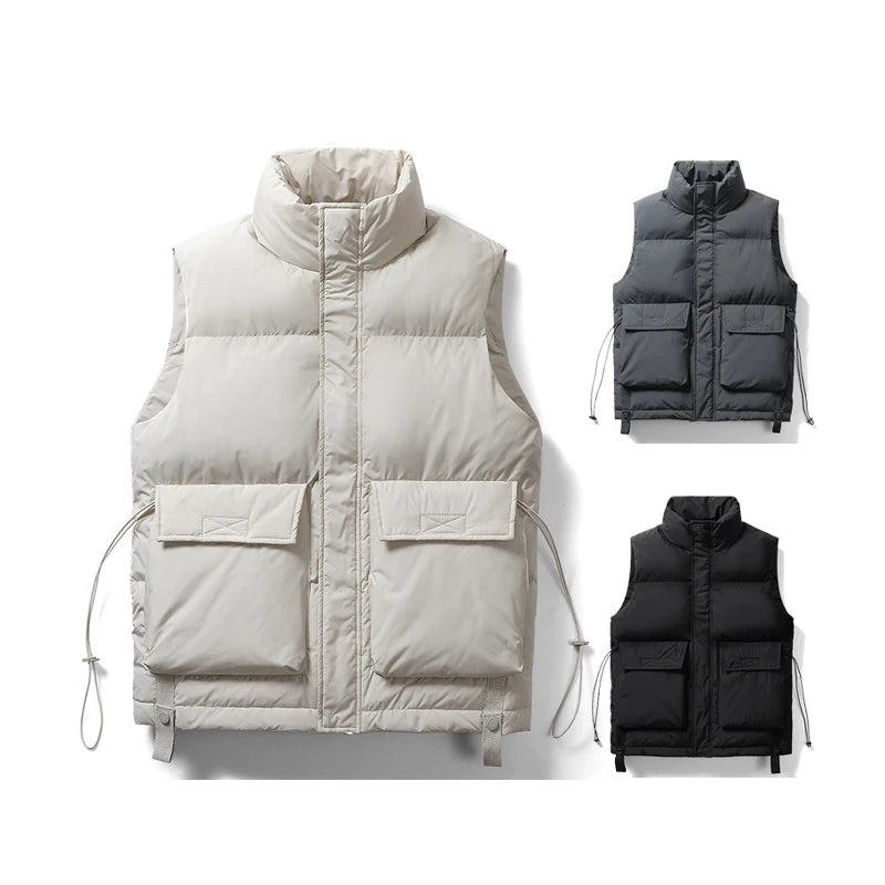 Men's Latest Waistcoat Designs With Custom Logo and Tags Duck's Down Lightweight Sleeveless Puffer Coat